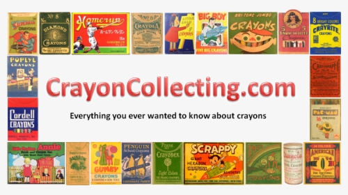 Crayon Collecting Banner Image    Src Index Files/image001 - Vintage Crayons, HD Png Download, Transparent PNG